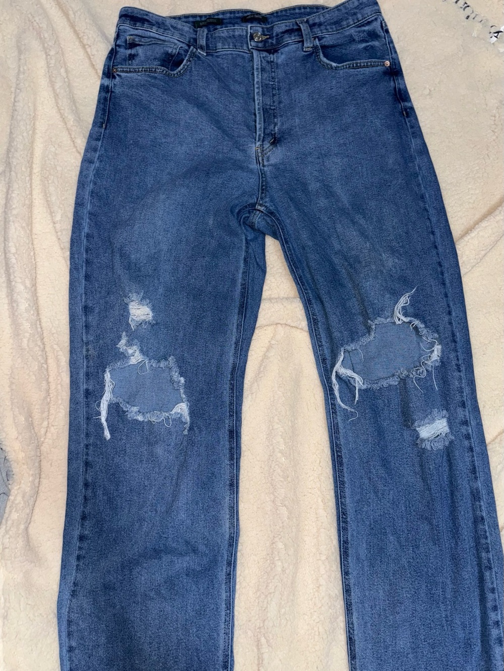 wild fable Distressed Dark Blue Women's Jeans
